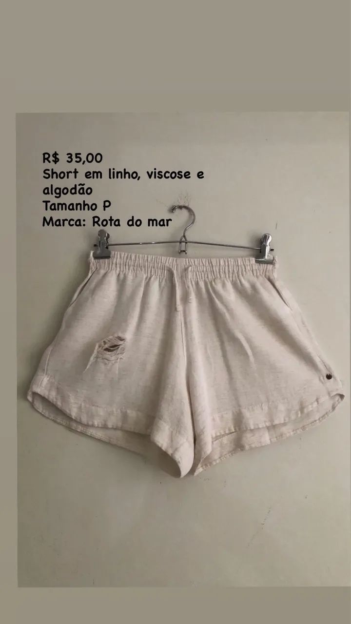 Short tamanho P da Rota do Mar - Foto 3