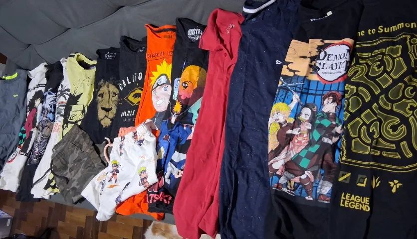 Lote camisetas juvenil  13/14 anos