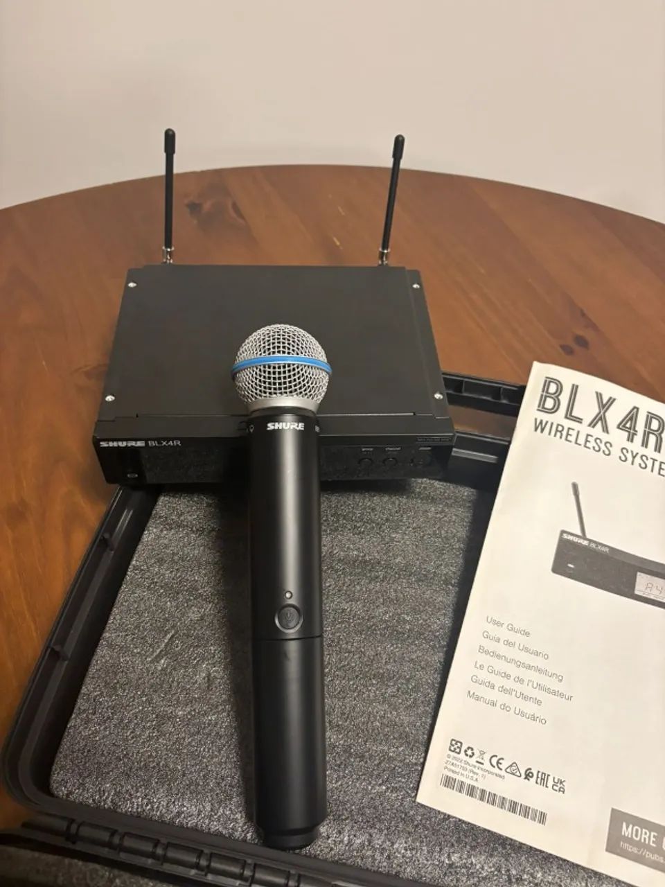 Microfone Sem Fio Profissional Shure Blx24/sm58 M15 - Foto 3