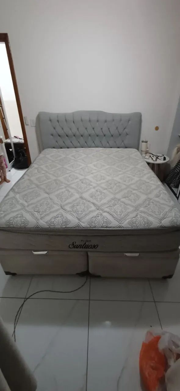 Cama box baú com cabeceira - Foto 4
