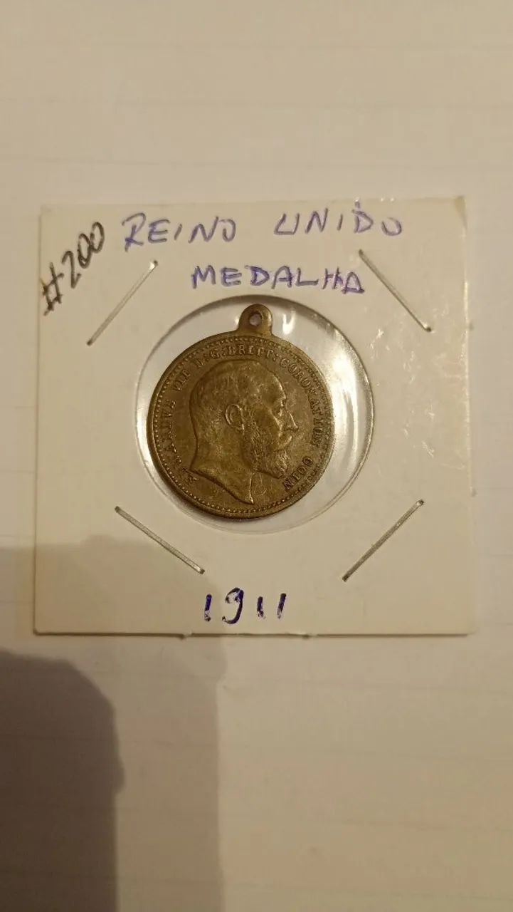Medalha. Rei Eduardo VII - Foto 4