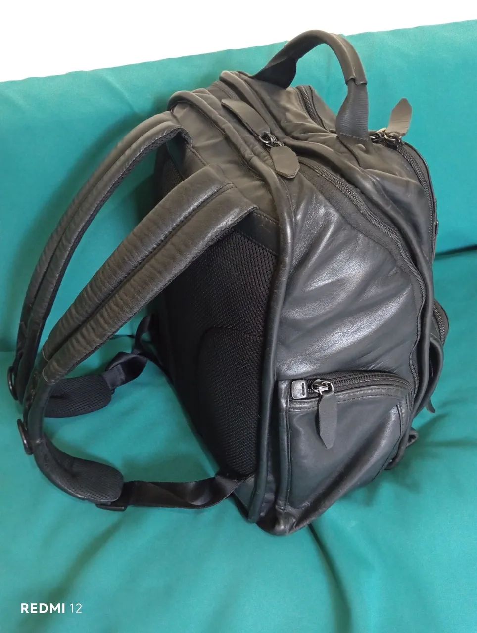 Mochila Tumi de couro legítimo original  - Foto 3