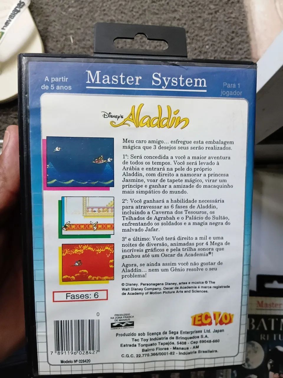 Jogo Master System Alladin  - Foto 5