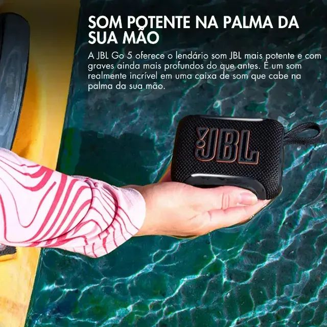 Caixa de som portátil com Bluetooth JBL GO5 - Foto 5