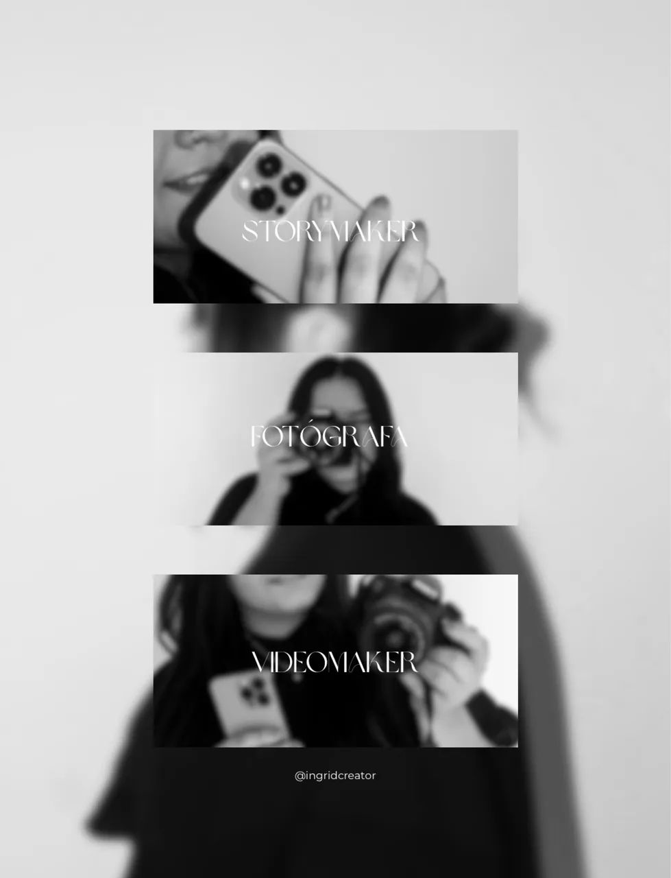 Storymaker, fotógrafa e videomaker.