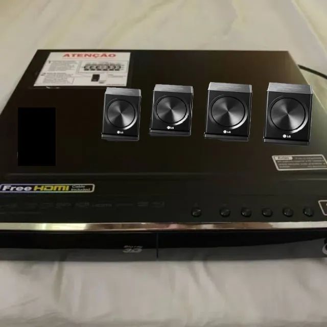 Lg Blu-ray 3d Player + Caixas De Som  E Controle(Usado) - Foto 3
