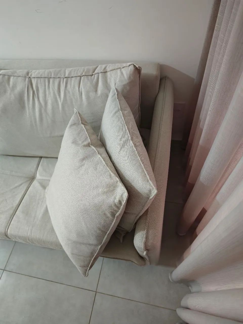Sofá Marjom Aruana em Linho - 3 lugares - 2,00m - Foto 4