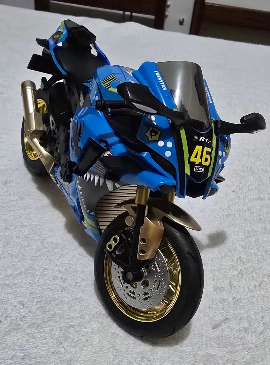 Moto miniatura Yamaha R1 Valentino Rossi - Foto 2