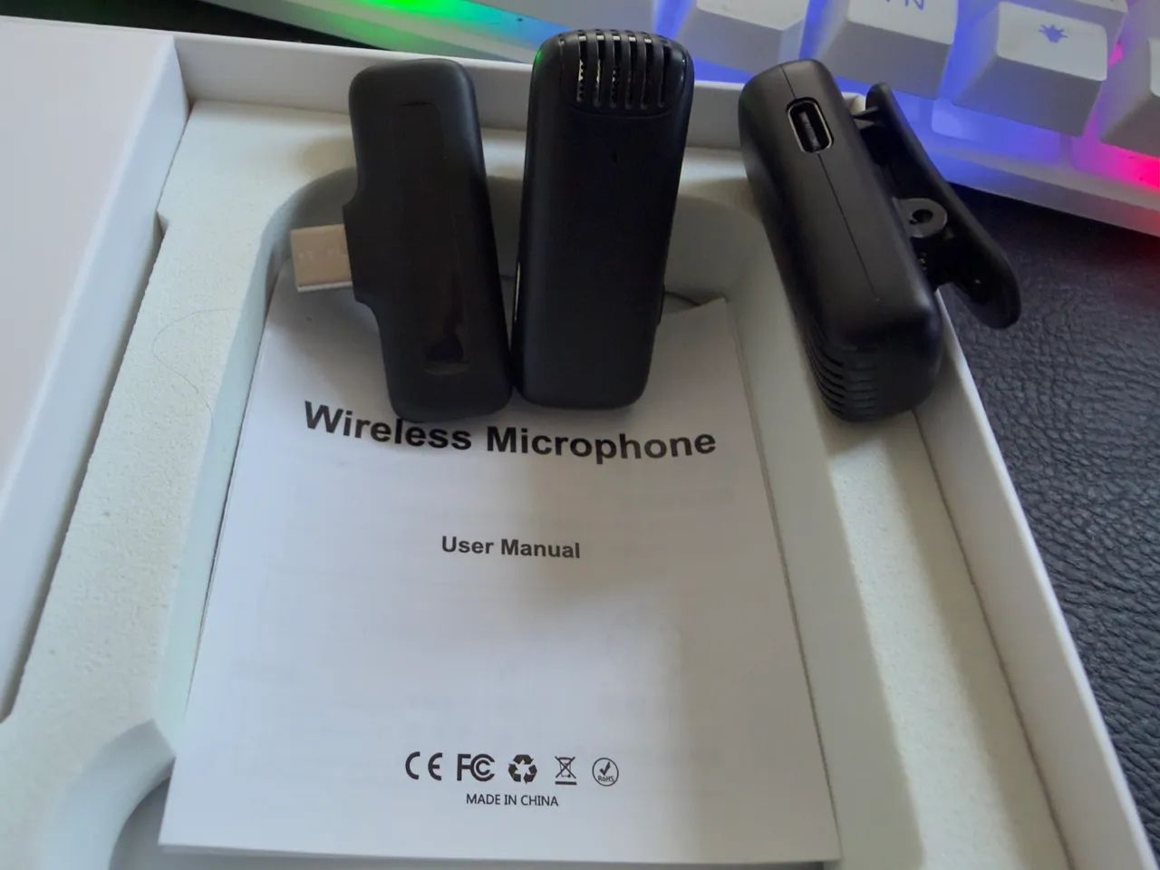 Microfone Wireless Ulanzi J12 com 2 microfones e 1 receptor - Foto 3