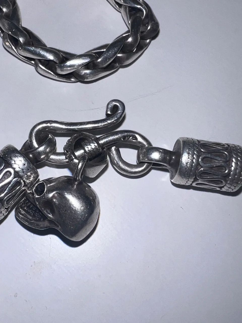 Corrente de prata artesanal peruana 975 