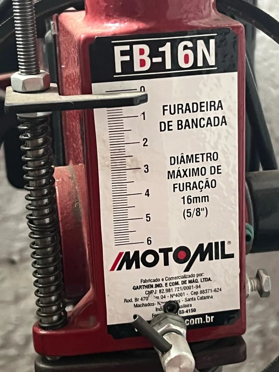 FURADEIRA DE BANCADA