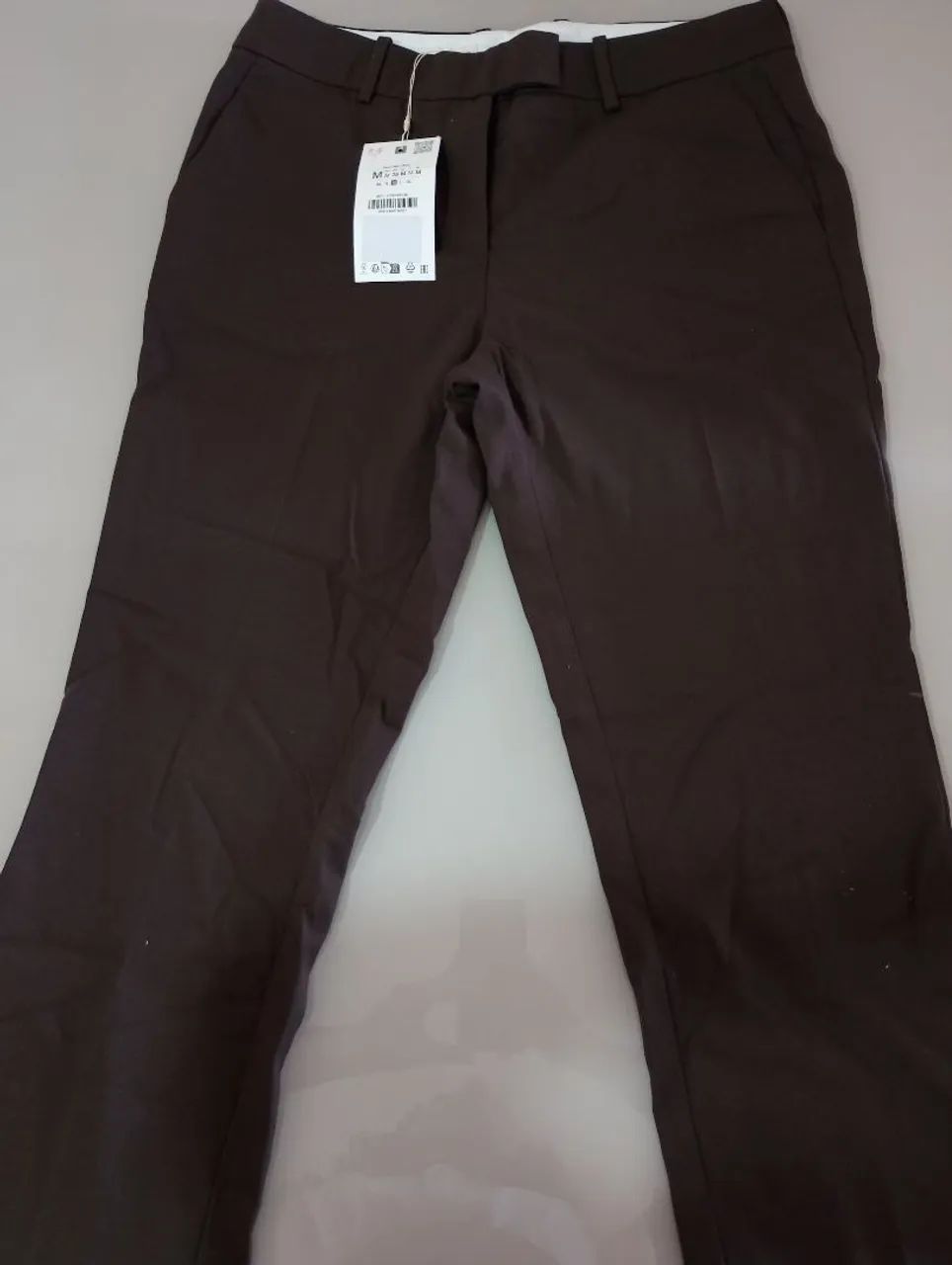 Calça reta marrom social ZARA - Foto 2