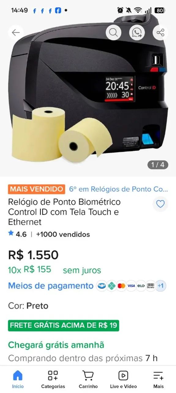 Máquina de Ponto - Foto 2