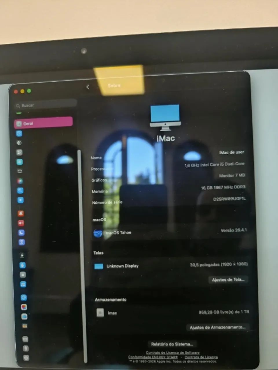 iMac Apple 21.5