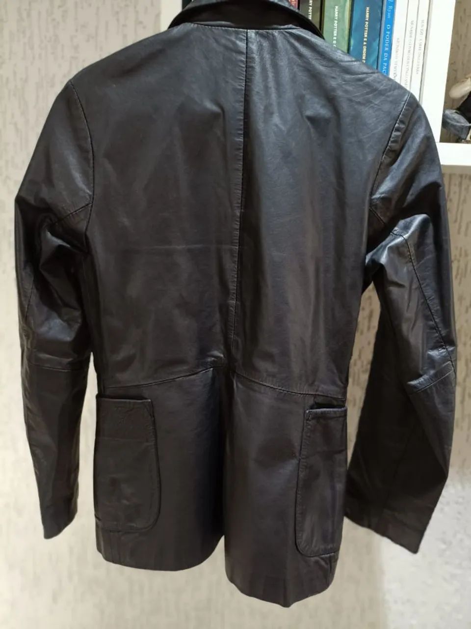 Blazer feminino preto couro LEGÍTIMO  - Foto 2