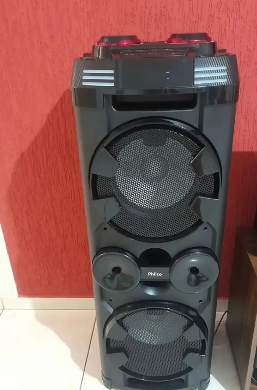 Caixa de som acústica Philco 