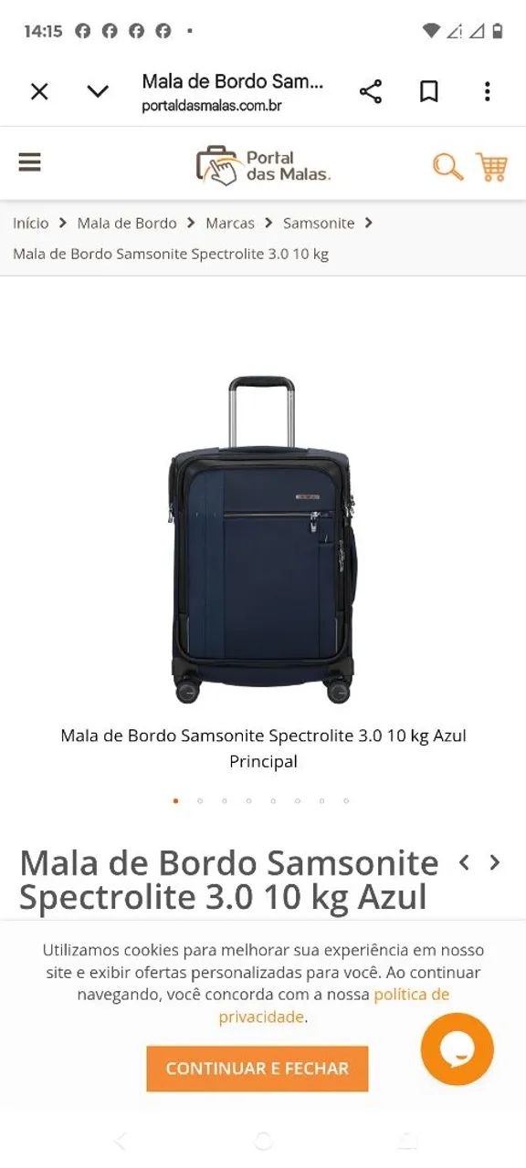 Mala de viagem SAMSONITE original!!!!!!