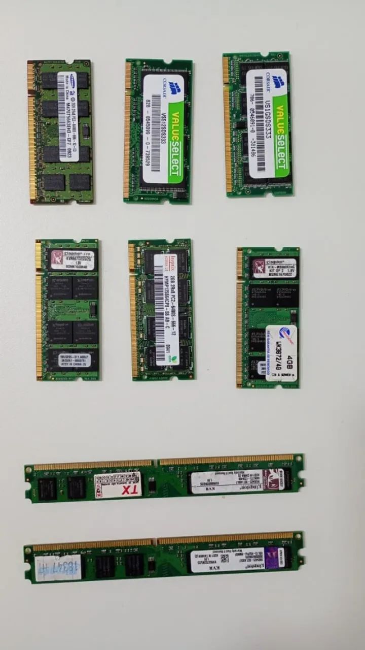 Memória RAM DDR2 Notebook/Desktop
