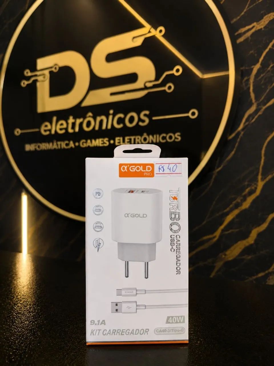 Carregador completo tipo C 