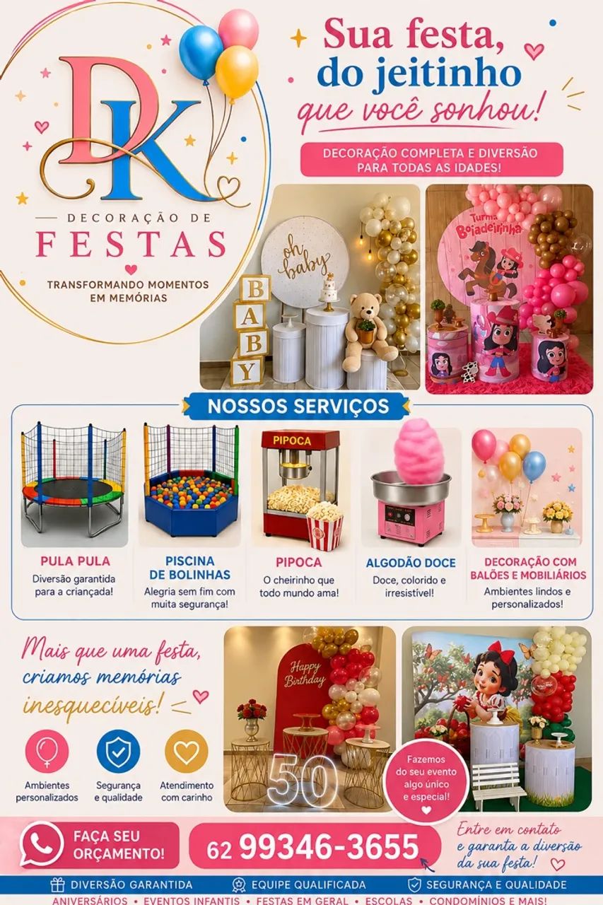 Pipoca e algodão doce