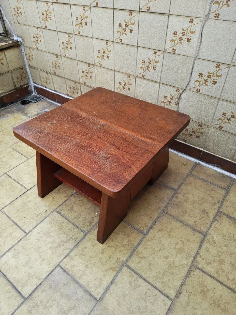 Mesa de centro design em madeira obre maciça  - Foto 2