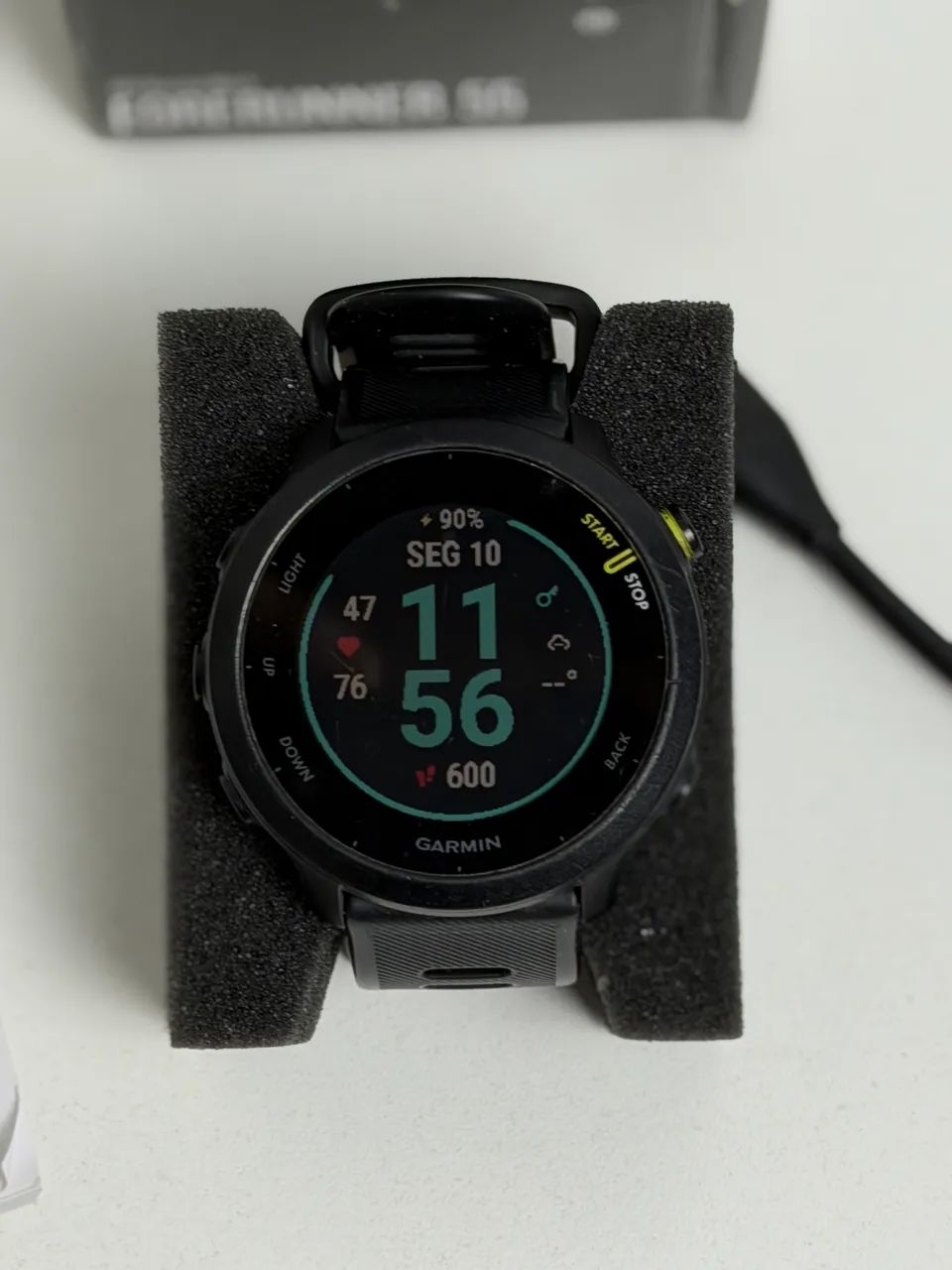 Garmin Forerunner 55 - GPS de Corrida - Preto - Completo na Caixa e Impecável! - Foto 2