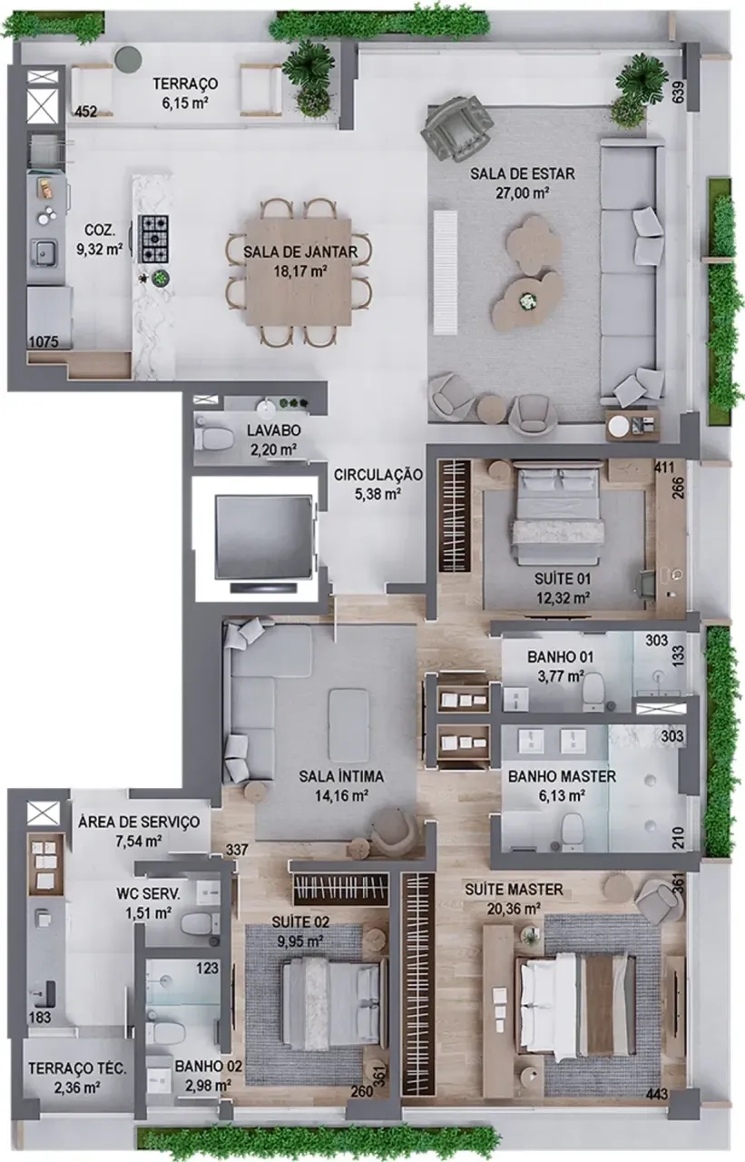 PLANTA 175m²