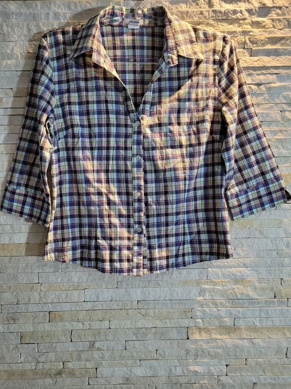 Camisa feminina xadrez M - Foto 3