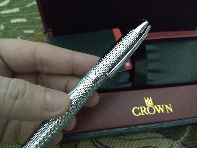 Caneta Crown Roller Ball Royal Collection Filigran Silver Prata - Foto 5