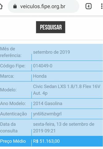 Honda Civic 1.8 LXS 16V - 2014 - Foto 7