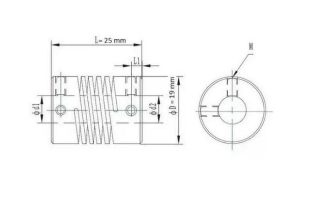 COD-CP159 Acoplamento Flexível 5x8mm Eixo,fuso Impressora 3D Arduino Automação Robotica - Foto 2
