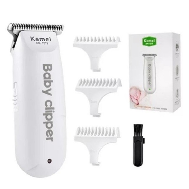 Máquina Cortar Cabelo baby bebê Aparador Kemei Km-1319  - Foto 3