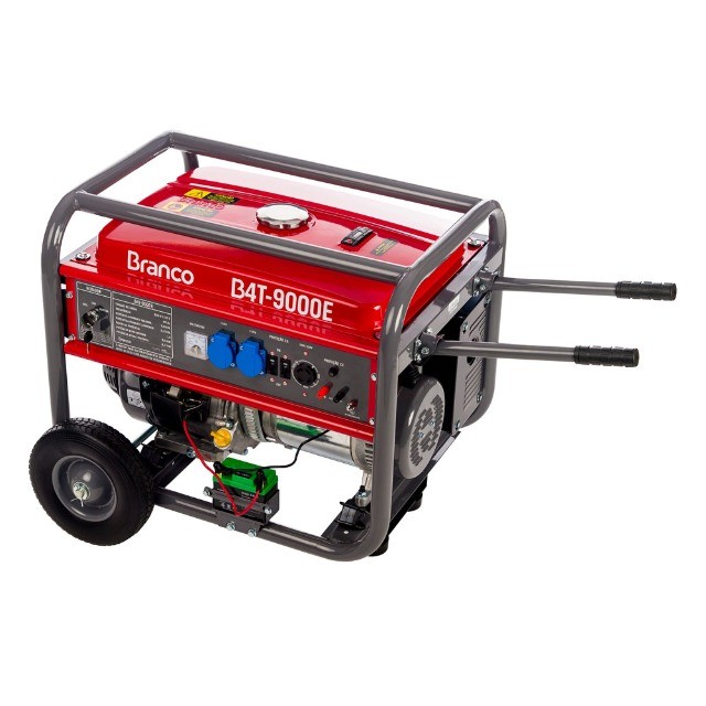Gerador de Energia Gasolina 16.5HP 9Kva Monofásico 110/220V Avr B4T 9000E Partida Eletrica