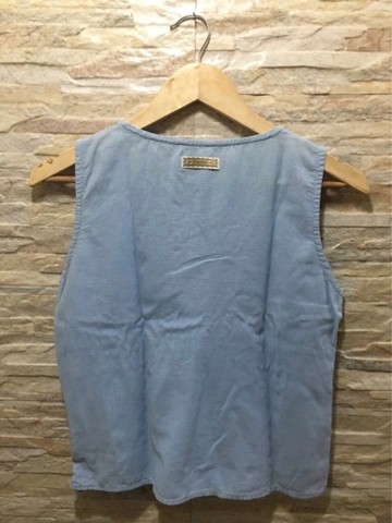 Blusa Regata Farm Bordada - Foto 3