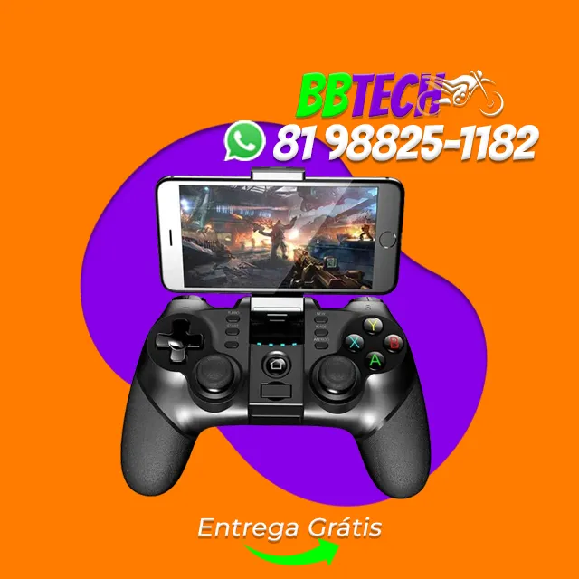 Ipega-PG-9076 Controlador de Jogo Bluetooth, 2.4G Gamepad Sem Fio