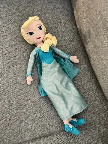 Boneca Elsa Frozen Pelúcia 50cm Disney