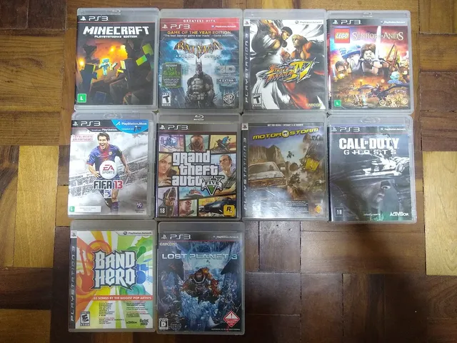 Lote Coleção 220 Jogos Ps3 Mídia Física Originais