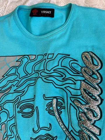 Camisa Versace Jeans Couture azul claro  - Foto 4