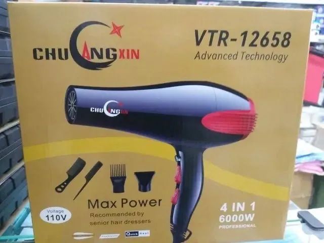 Profissional Secador De Cabelo Turbo 6000w 4 Em 1 110v