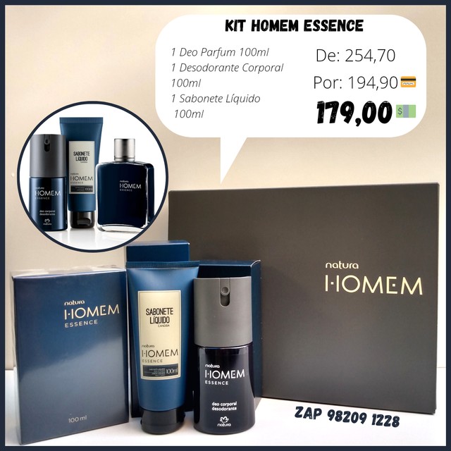 Kit natura homem essence | +29 anúncios na OLX Brasil