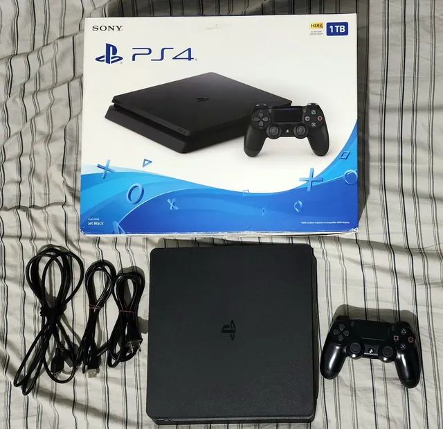 Ps4 Slim 1TB - Playstation 4 + controle - Foto 2