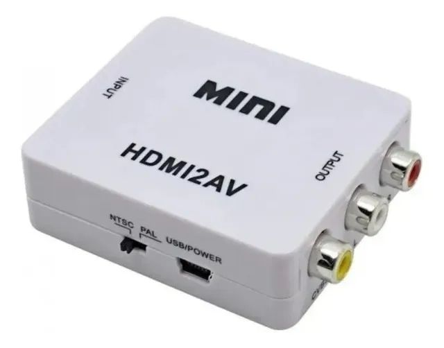 Mini Conversor Hd Vídeo Hdmi X Av Rca - Hdmi2av - Foto 4