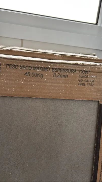 Piso Porcelanato cimento grafite 90X90cm - 6 caixas-18 peças Novo - Foto 5