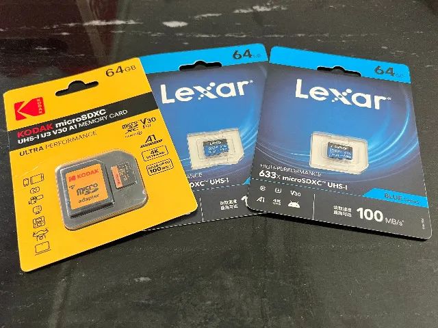 Cartão Micro SD Lexar Kodak 64GB 633x Original 4K Drones Gopro