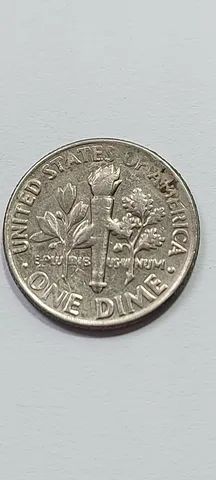 Moeda De 1 Dime - (EUA) De 1990  P  - em ótimo estado de conservação - Foto 4