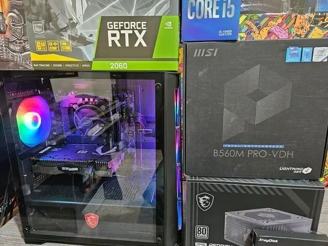 Pc Gamer Novo i5 10400f RTX 2060 16RAM 1 Ano de Garantia - Foto 2