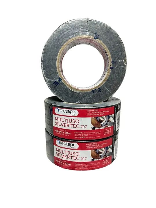 KIT 3 Fita Multiuso Silvertec 707 - 48mm x 50m - Impermeável - Foto 2