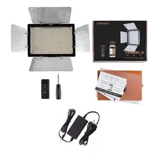 Painel de luz led Yongnuo YN600L II cor branca-quente e branca