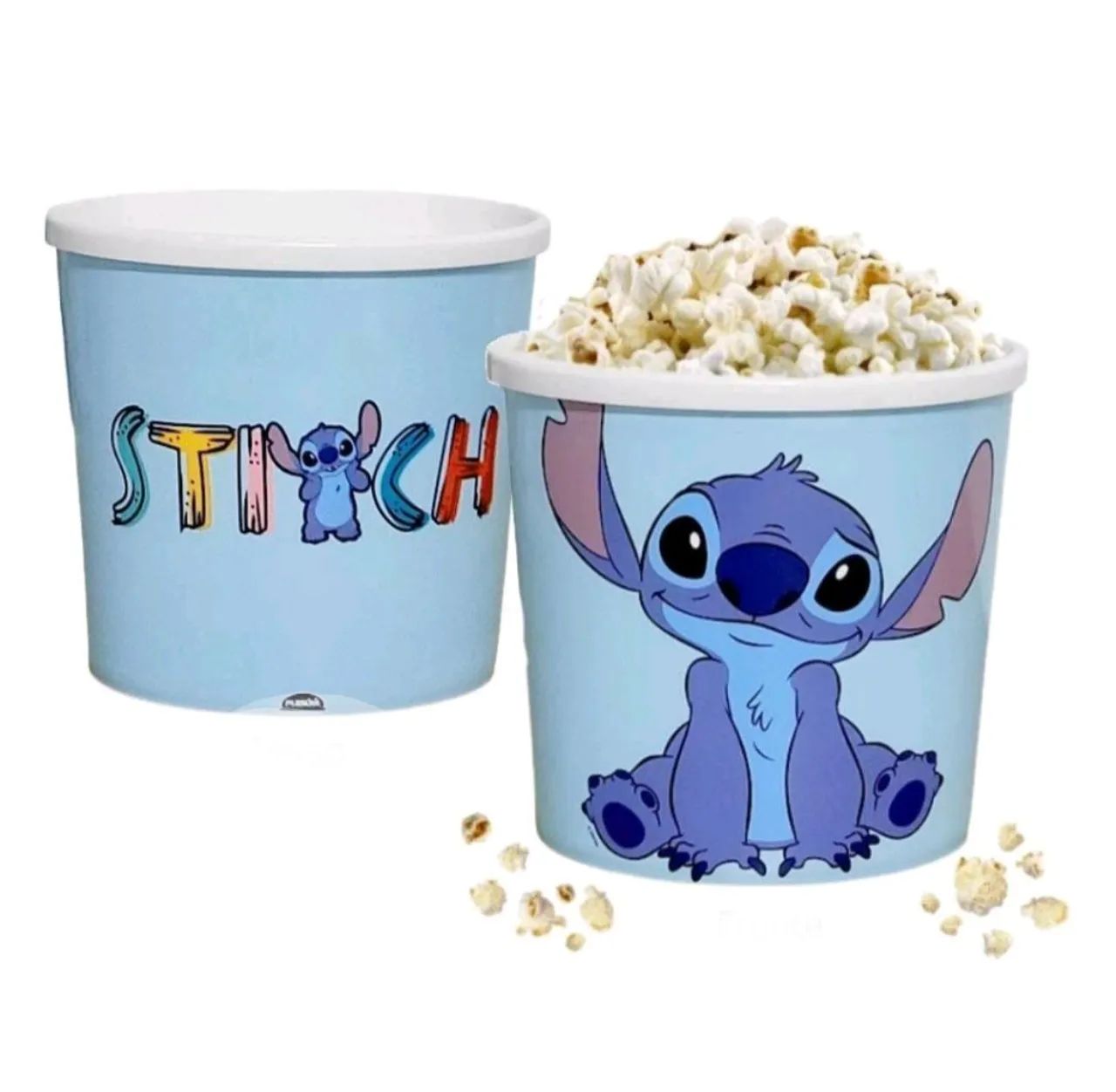 Balde de Pipoca Stitch, oficial Plasutil (2,1 litros)