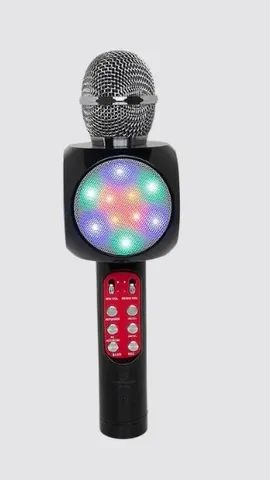Microfone Sem Fio Com Auto Falante- Preto Ws-1816 28x9cm - Foto 3